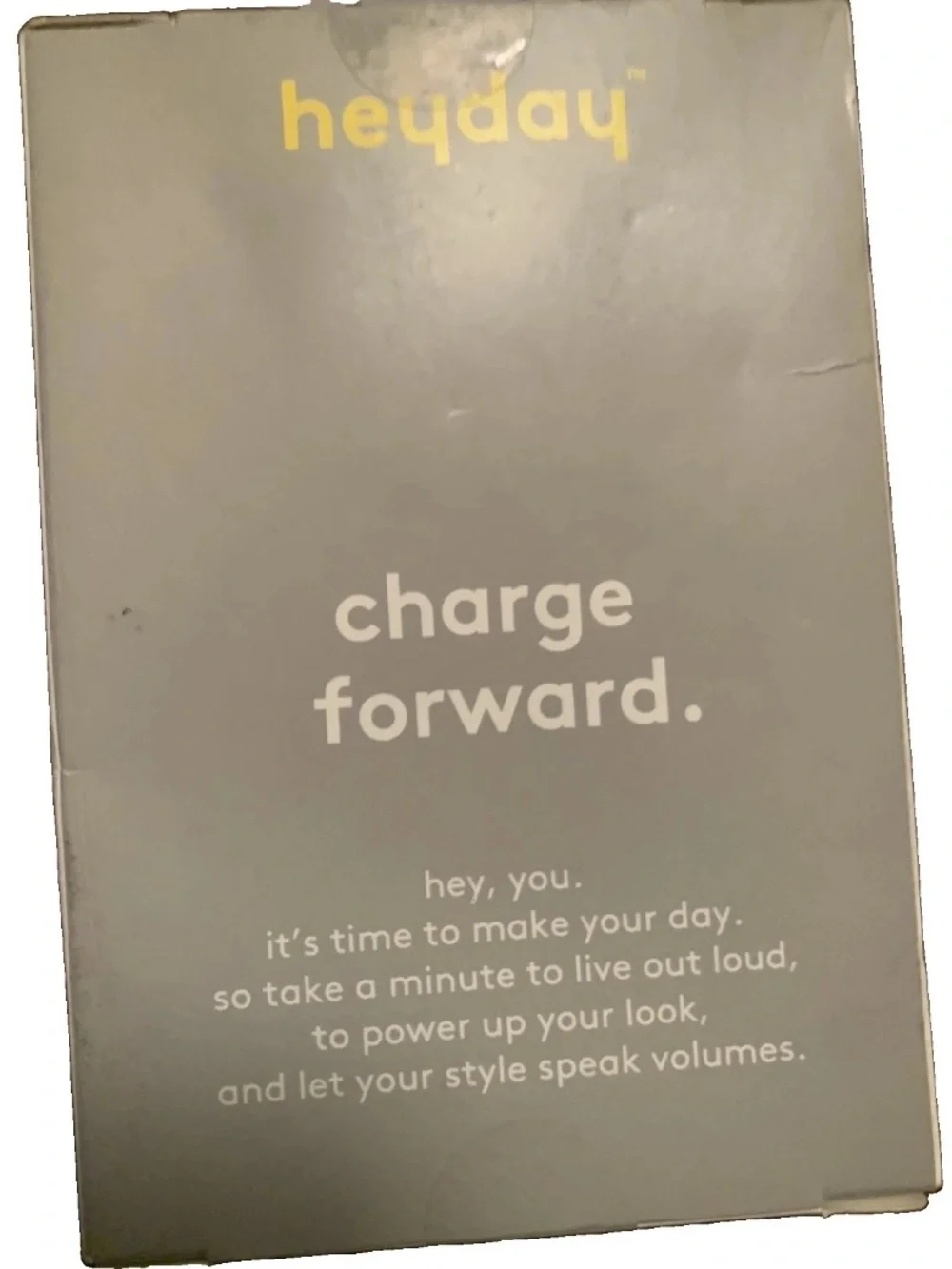 heyday Gray and Yellow Charging Kit